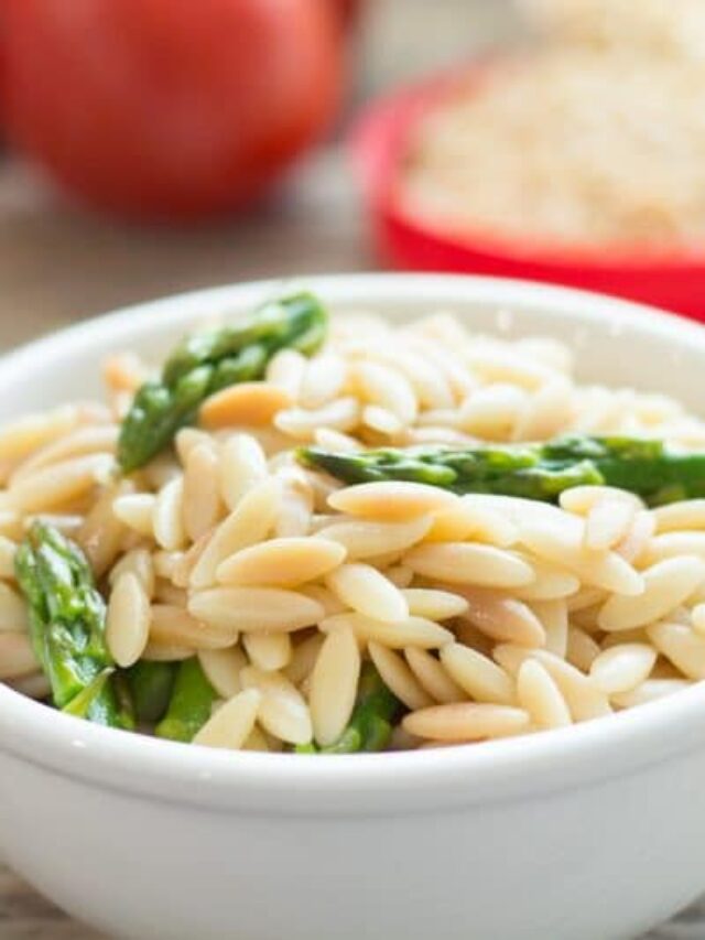 Orzo Risotto with Asparagus Pear Tree Kitchen