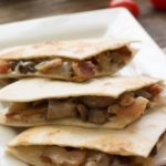 Bacon Quesadilla Pieces stacked