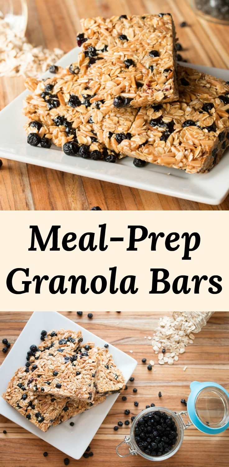 Meal-Prep Breakfast Granola Bars Pinterest Pin