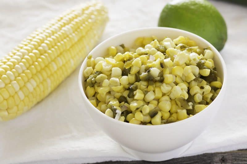 corn and roasted poblano salsa like chipotle