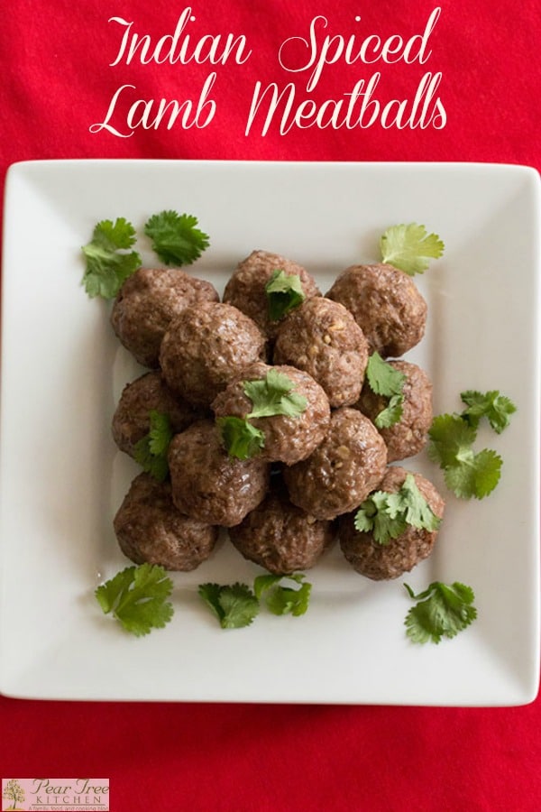 Indian Spiced Lamb Meatballs - paleo and keto friendly recipe spiced with garam masala