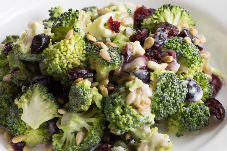 Broccoli Salad with Cranberries and Sunflower Seeds Pear Tree Kitchen
