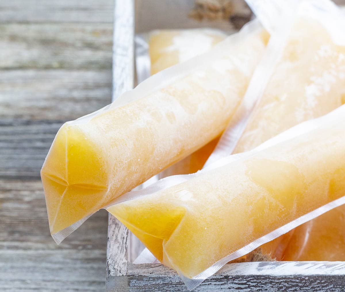 Rum freezer pops in a box