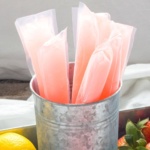 Spiked lemonade popsicles in a pail