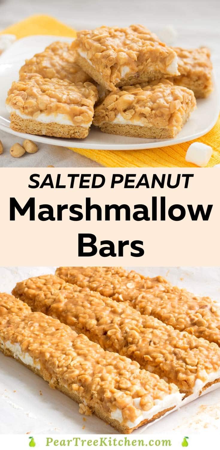 Salted Peanut Marshmallow Bars Pear Tree Kitchen