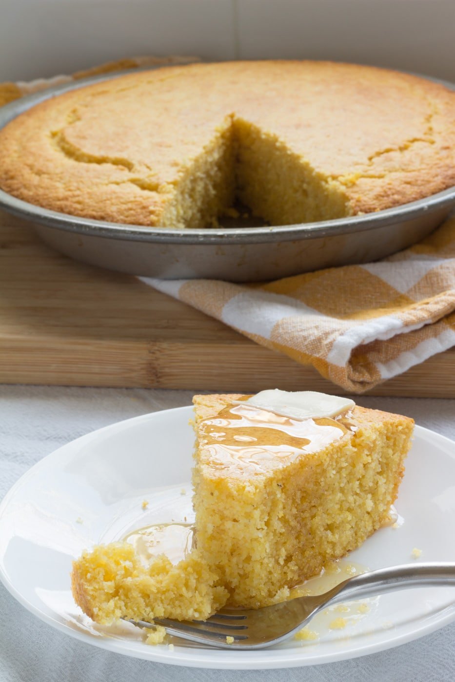 Sweet Cornbread (So Moist & Tender) w/ Honey & Buttermilk Southern