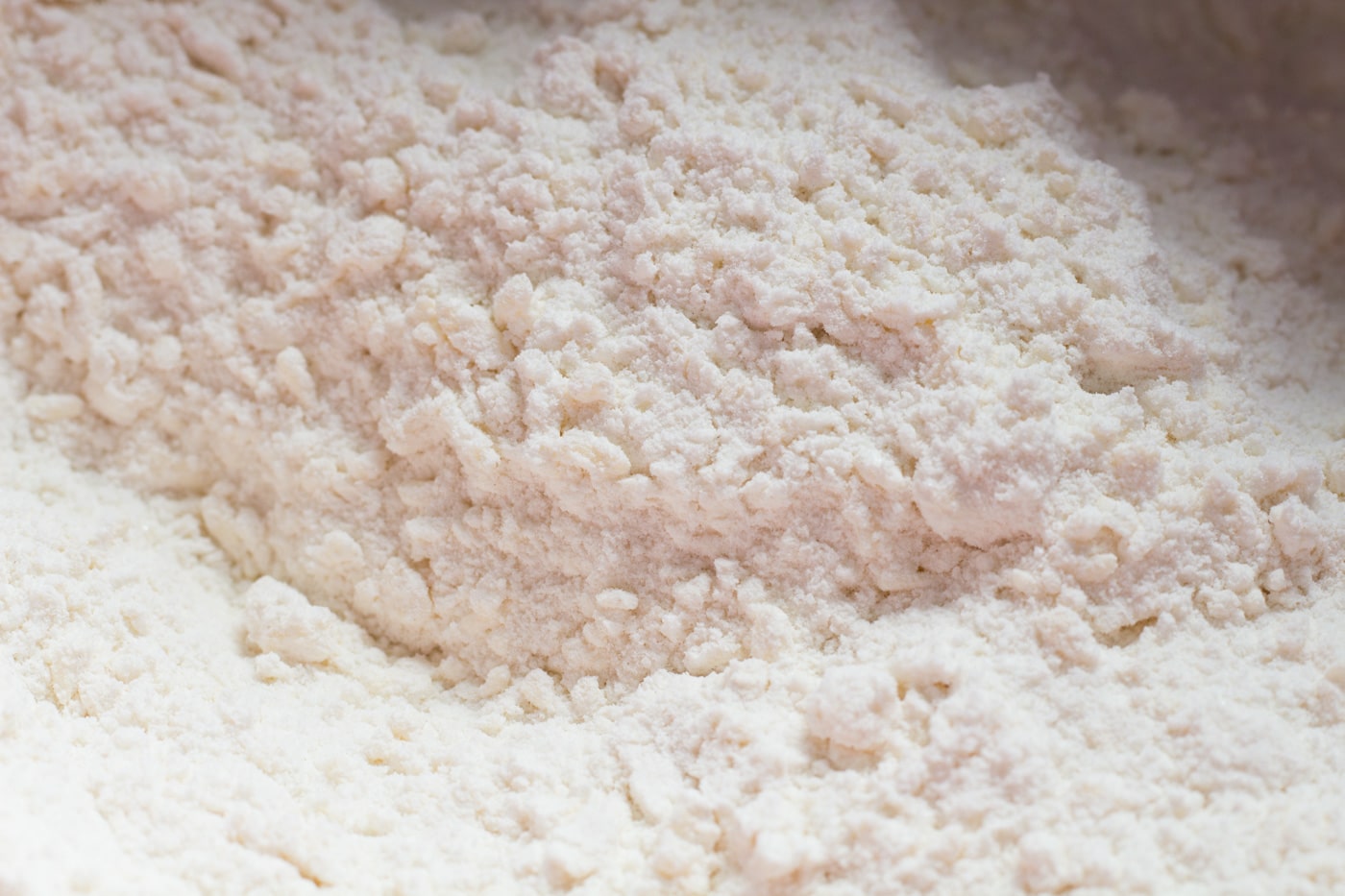 Butter and flour mixed into coarse crumbs