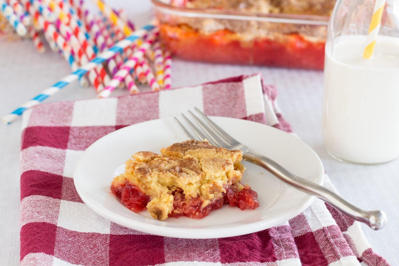 4 Ingredient Cherry Pineapple Dump Cake - Pear Tree Kitchen