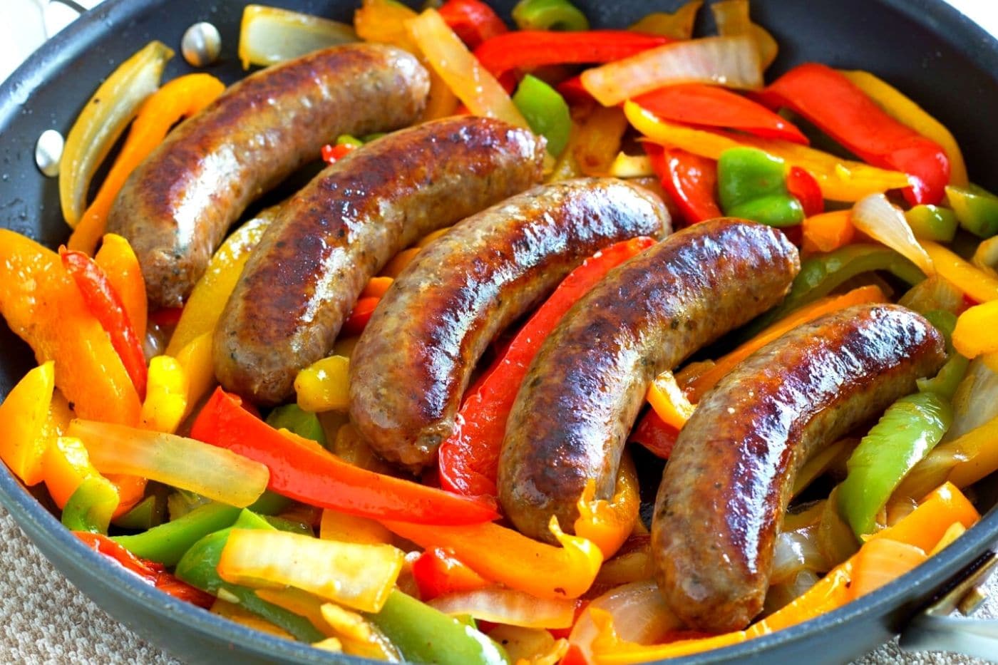 Skillet Sausage and Peppers - Little Home in the Making