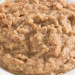 Refried beans in a bowl