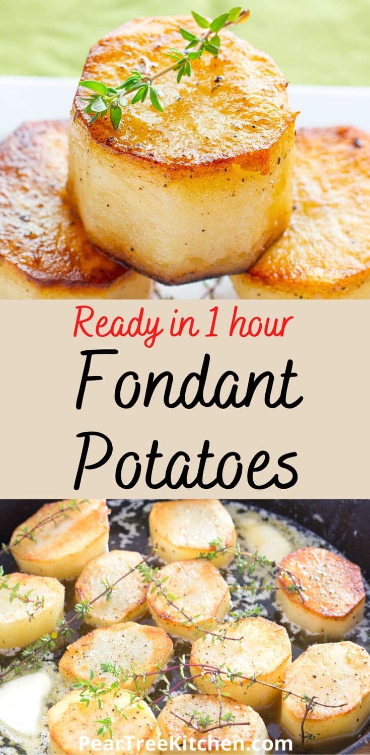 Fondant Potatoes Social Media Collage