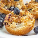 Blueberry tarts on a plate
