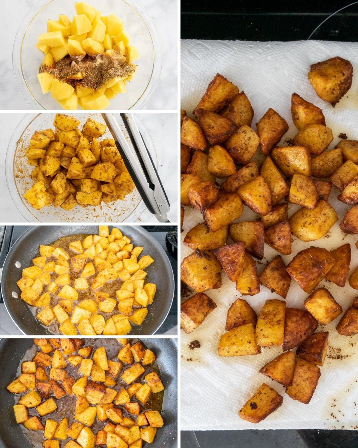 Photos from making Mexican Potatoes