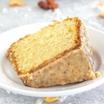Crunch Cake slice on a plate