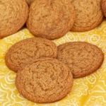 Honey Cookies on a yellow cloth