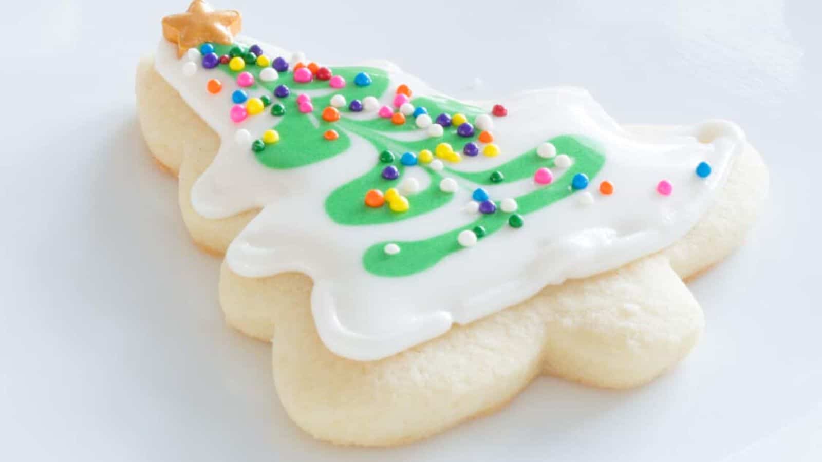 Christmas tree cookie
