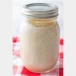 White bbq sauce in a jar