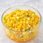seasoned corn in a bowl