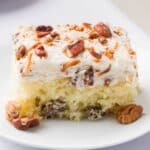 Up-close Italian Cream Cake slice