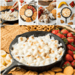 Collage of S'mores charcuterie board