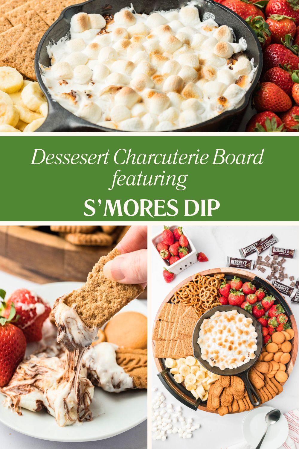 S'Mores dip collage